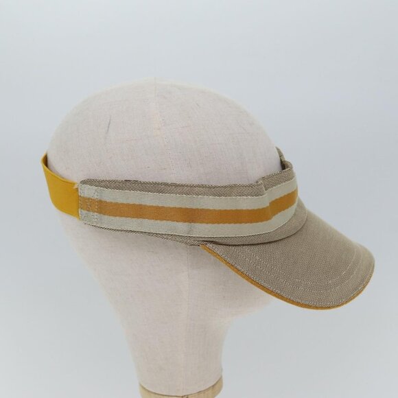 GUCCI GG Canvas Sherry Line Sun Visor M Beige Yellow Auth - Picture 14 of 14